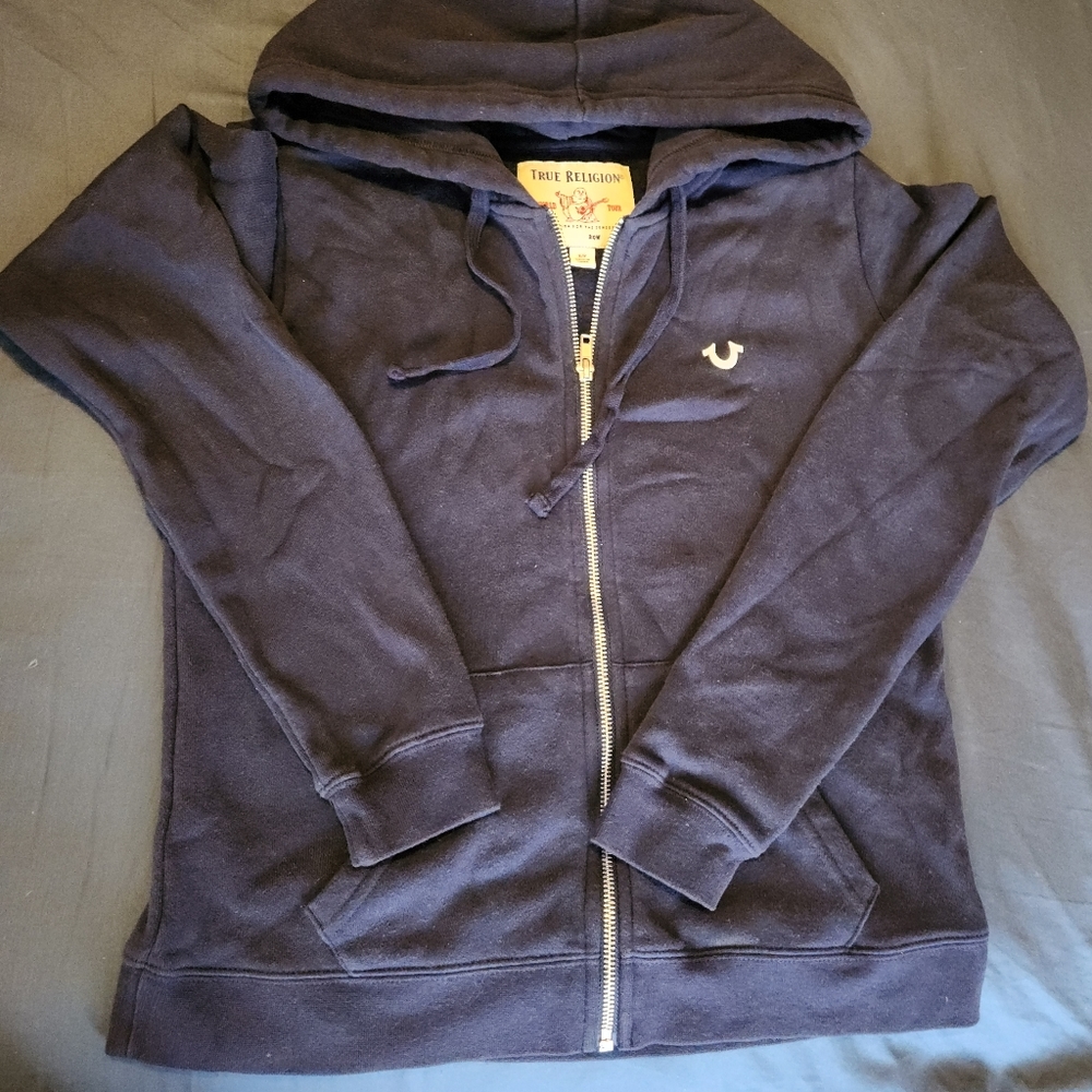 True Religion Logo Zip Hoodie